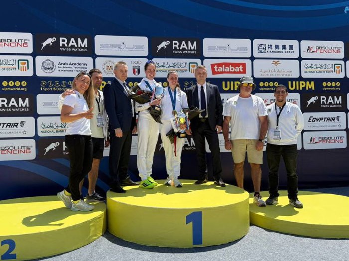 Бронза 1-го этапа Кубка мира по современному пятиборью! 12 апреля